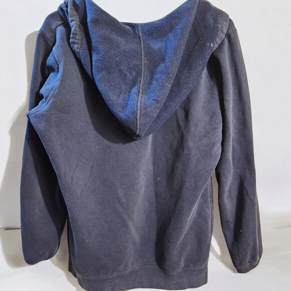 Majestic Clevelad Indians Baseball Hoodie Womens Size Small Navy Blue Sweatshirt - Picture 2 of 6